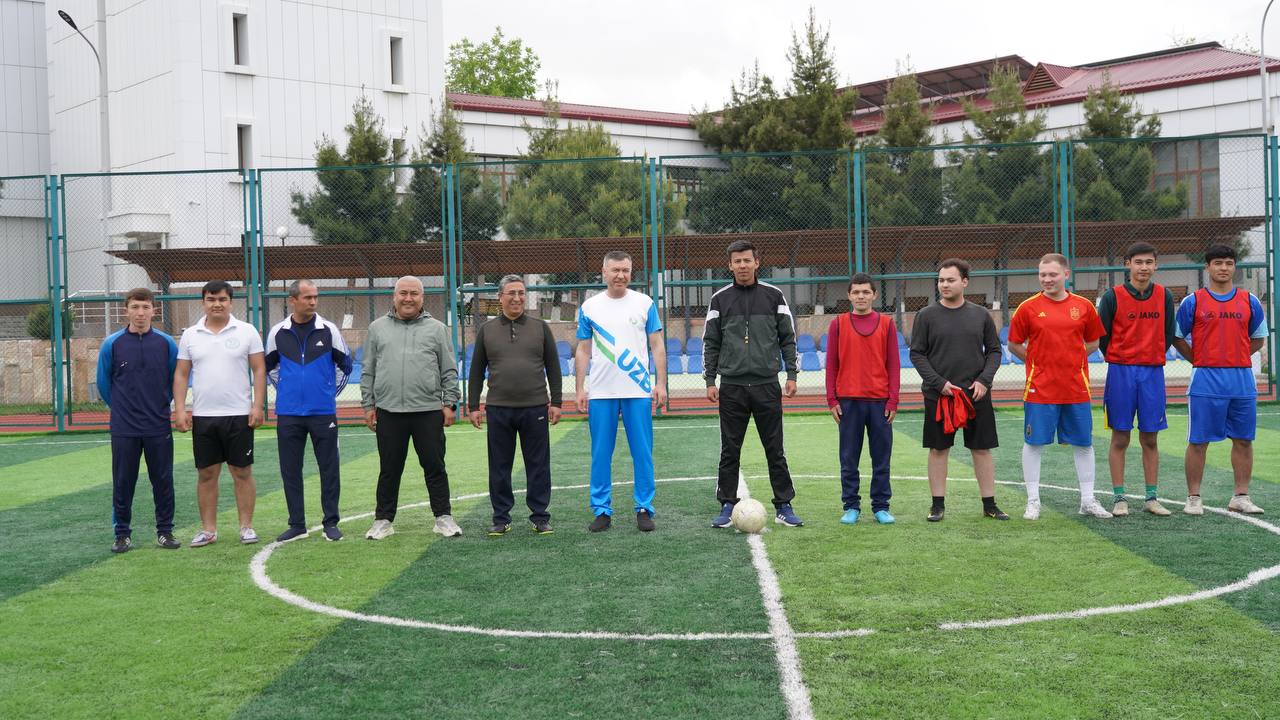 Photo report from football matches at Uzbekistan State World Languages University